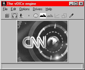 The vOICe snapshot of CNN broadcast