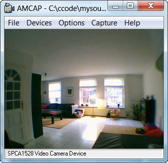 Snapshot taken with USBfever 170° wide-angle lens on the Mini DV DVR Spy sun glasses Camera Audio Video Recorder