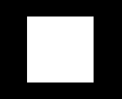 Bright filled square on dark background
