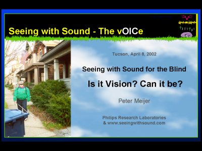 Slide 1: The vOICe at Tucson 2002